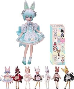 BJD Dolls Blind Box,Kawaii Easter Bunny BJD Dolls Elf Rabbit Series 1/6 Ball Jointed Doll Collectable Action Figure for Girls Birthday Party Gift