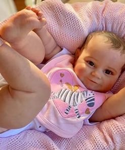 Zero Pam Reborn Baby Dolls Girl 20 Inch Realistic Reborn Baby Dolls Silicone Full Body Real Life Baby Dolls Painte Hair Lifelike Newborn Baby Dolls with Accessories
