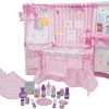 509 Crew BnB Pink Doll Furniture Set – 14” Baby Doll, Built in Highchair & Play Yard, Accessories, Kids Pretend Sleep Play Set Ages 3+ (T797025)