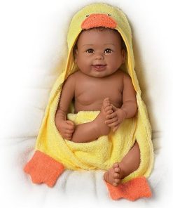 The Ashton-Drake Galleries Rub-A-Dub-Dub, Layla Baby Doll with Ducky Towel