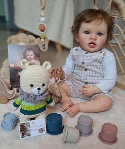 Zero Pam 24 Inch Reborn Baby Dolls Boy Realistic Baby Doll Soft Weighted Body Lifelike Reborn Toddler Dolls Soft Silicone Babies That Look Real Newborn Doll with Accessories 2