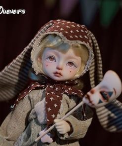 Jokerbjd 1/6 Bjd Doll Halloween Clown Style Party Circus Performer Half Mask Ball Jointed Dolls Resin Toys for 15+ Year Old 2