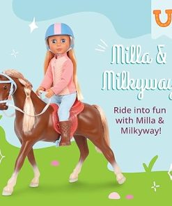 Glitter Girls- Milla & Milkyway 14-inch Poseable Equestrian Doll & Horse – Blonde Hair, Riding Outfit, and Helmet – Dolls for Girls Age 3 & Up 2