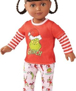 My Life As Poseable Grinch Sleepover 18 Inch Doll (Dark Brunette Hair, Brown Eyes) 2