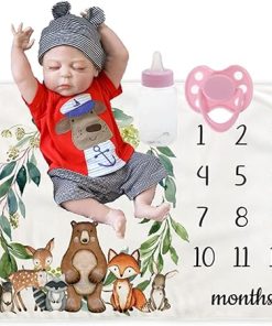 Anatomically Correct 22 Inches Reborn Baby Doll,Sleeping Reborn Dolls with Baby Doll Accessories Vinyl Birthday Gifts for Kids