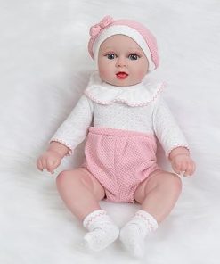Lifelike Reborn Baby Dolls – 17 Inch Soft Body Full Vinyl Body,Realistic Newborn Baby Dolls Girl Gift for Kids Age 3+