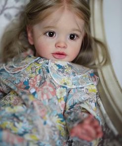Pinky Reborn Realistic Silicone Toddler Baby Doll, 26 Inch, Weighted, Gift Set for Kids Age 3+