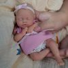 Reborn Baby Doll ，7 Inch Silicone Doll Girl Debra, Mini Realistic Newborn Baby Dolls Silicone Full Body with Feeding Accessories&Gift Box 3