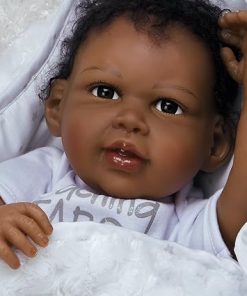 Paradise Galleries Baby Bundles Collection 19-Inch African American Doll by Jannie de Lange, Designer Doll, Birthday Gift for Kids Ages 3 and Up – Reaching for The Stars 2