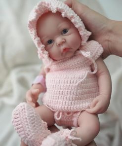 12″ Reborn Baby Doll Platinum Silicone Full Body Realistic Newborn Doll Lifelike Eyes Open Baby Girl Real Life Baby The Look Real with Clothes Accessories 2