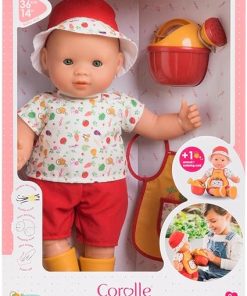Corolle Charly The Vegetable Party Set – 14″ Baby Doll with Watering Can, Gardening Smock and Boots, for Ages 2 Years and up 2