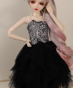 Hand-Painted BJD Doll 1/3, White Fox Girl Style, Girls’ Decor, 22.8 Inches, Exquisite Makeup.