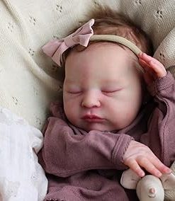 Pinky Reborn Baby Dolls 19 inches Realistic Newborn Doll Soft Vinyl Silicone Baby Doll Toy Accessories Birthday Gift for Age 3+