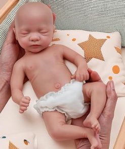 BABESIDE Lifelike Reborn Baby Doll Aurora – 12 inches (Weight 3.3 lbs. Anatomically Correct Silicone Reborn Baby Boy Realistic Newborn Baby Real Life Baby Doll with Gift Box