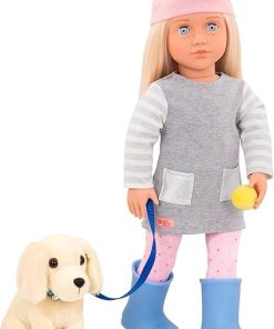 Our Generation Meagan Play Doll with Pet and Accessory Set, Inspire Imaginative Play for Toddlers, 18 inch / 46 cm