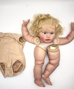 iCradle Reborn Baby Doll Kit DIY 26 InchBlonde Hair Simulation Silicone Vinyl Dolls Blank Kit DIY Accessories Supplies for Kids Age 3+ (Kit DIY Pippa 3075) 2
