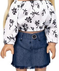 I’m A Girly Fashion Doll Zoe w/Golden Blonde Interchangeable Removable Synthetic Wig to Style – Fashionista Model Figure for Kids 8+ Years – 18″ Tall