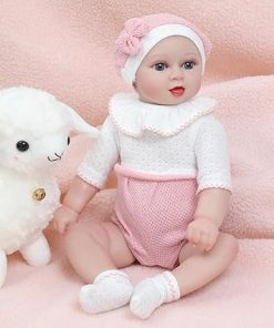 Lifelike Reborn Baby Dolls – 17 Inch Soft Body Full Vinyl Body,Realistic Newborn Baby Dolls Girl Gift for Kids Age 3+ 2