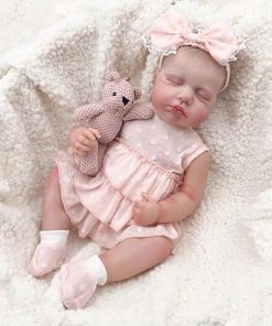Realistic Reborn Baby Dolls – 20 Inch Real Life Newborn Baby Doll -Loulou, Lifelike Girl Baby Doll with Realistic Veins, Weighted Baby Doll with Accessories Gift for Kids Age 3 +