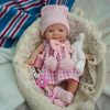 7 Inch Crying Baby Reborn Baby Doll Boy, Silicone Doll Mini Realistic Newborn Baby Dolls Silicone Full Body Stress Relief for Adults Hand Made with Feeding Accessories 4