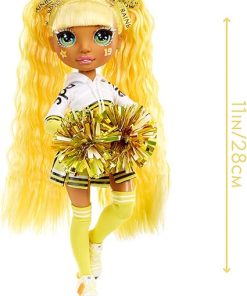 Rainbow High Cheer Sunny Madison – Yellow Cheerleader Fashion Doll with Pom Poms and Doll Accessories, Great Gift for Kids 6-12 Years Old 2