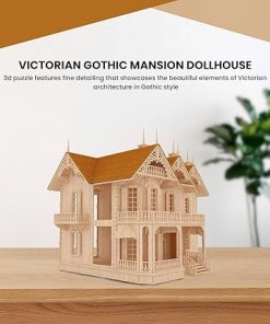 Birds Wood Shack The Victorian Gothic Mansion – Lightweight & Durable Model Kit – Available in 1:24 Scale – Challenging Puzzle Wooden Doll House | Made with Baltic Birch Wood 2
