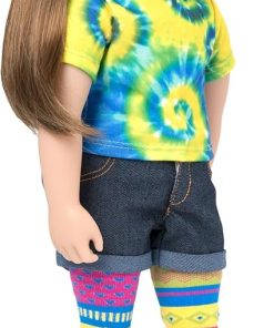 Maplelea Charlsea 18 Inch Doll (Long Layered Auburn Hair, fair Skin, Blue/Grey Eyes)