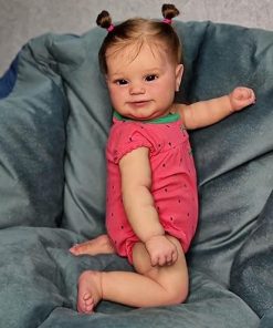 Zero Pam 20 Inch 50 CM Realistic Baby Reborn Dolls Full Body Soft Vinyl Poseable Limbs Lifelike Newborn Babies Girls with Hair Reborn Toddler Doll That Looks Real Cute Reborn Smiling Baby 2