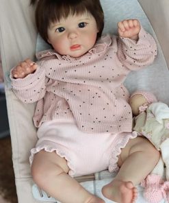 -20inch Cloth Body Soft Vinyl Reborn Toddler Weet Girl Doll Premie Baby Genesis Hand Painted Cute Lifelike Doll Babies Accessories for Kids