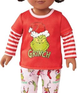 My Life As Poseable Grinch Sleepover 18 Inch Doll (Dark Brunette Hair, Brown Eyes)