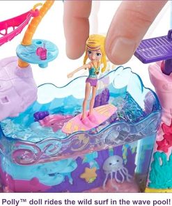 Polly Pocket Dolls & Playset, Sea & Swim Adventure with 3-inch Polly Doll & Water Play Accessories 2
