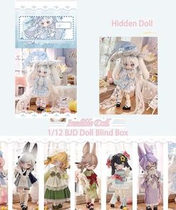 1/12 BJD Dolls Blind Box,Kawaii BJD Dolls Indible Doll Series Ball Jointed Cute Girls BJD Blind Box Collectable Action Figure Posable Dress Up Doll for Girls Gift Toys 2