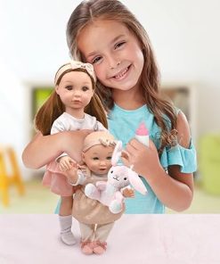 New Adventures Little Darlings Sweet Sisters, 18” Big Sister & 12” Baby Sister (8647l) 2