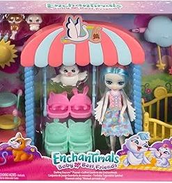 Doll and Accessories, Darling Daycare Playset, Starley Stork Doll, Bouncer and 4 Baby Bestie Animal Figures, Crib and More, Baby Best Friends, Kids Gifts, HLH23 2