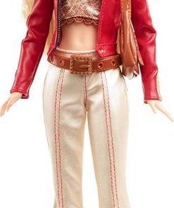Barbie Signature My Scene Doll & Accessories, in Y2K-Inspired Outfit with Pleather Jacket, Flare Pants, Saddle Bag & Display Stand 2