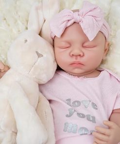 17″ Reborn Baby Dolls, Full Silicone Baby Dolls, Realistic Soft Silicone Newborn Baby Doll, Real Full Body Silicone Reborn Baby Dolls, Not Vinyl Dolls – Mary 2