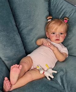 Anano Reborn Baby Dolls That Look Real 24 Inch Life Like Reborn Toddler Girl Silicone Babies Soft Head – Realist Newborn Moveable Baby Doll for Collector