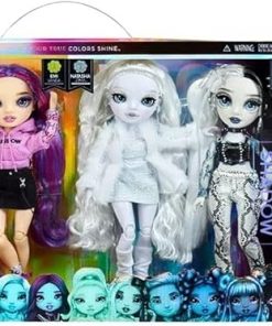 Rainbow High & Shadow High Collectors Fashion Doll Exclusive 4 Doll Set – Daria Roselyn – EMI Vanda – Natasha Zima – Heather Grayson w/Nail Accessory Kit