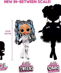 LOL Tweens Fashion Doll with 15 Surprises, Blue Hair, Including Stylish Outfit & Accessories with Reusable Bedroom Playset – Gift for Kids, Ages 4+ Years, Multicolor, 6 inches 2
