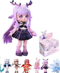 BJD Dolls Blind Box,Kawaii BJD Dolls Exotic Beast Record Series Ball Jointed Doll Collectable Action Figure for Girls Birthday Party Gift