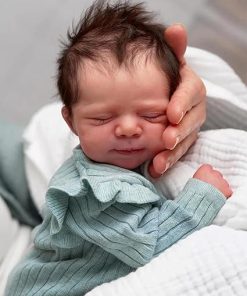 Zero Pam Reborn Baby Dolls-18 in Realistic Baby Doll 3D Painted Skin Cloth Body Real Life Babys Dolls Lifelike Newborn Babies Silicone Reborn Dolls with Accessories 2