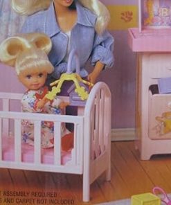Barbie KELLY My Very Own Nursery Playset (1997 Arcotoys, Mattel) 2