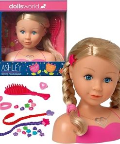 DOLLSWORLD from Peterkin | Ashley Styling Head Playset | Dolls & Accessories | Ages 3+
