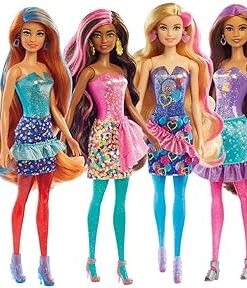 Barbie Color Reveal Doll & Accessories, Party Series, 7 Surprises, 1 Barbie Doll (Styles May Vary)