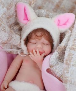 6″ Girl Micro Preemie Full Body Silicone Baby Doll Girl Nora, Mini Realistic Newborn Baby Dolls Silicone Full Body with Feeding Accessories&Gift Box 2