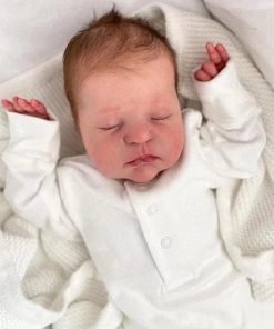 Reborn Baby Doll 20 Inch Realistic Newborn Baby Doll Soft Cloth Body That Look Real Life Sleeping Girl Boy Toddler Toy with Feeding Kit for Kids Ages 3+ 2