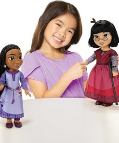 Disney’s Wish Asha & Dahlia Dolls Best Friends Pack, 14 Inches Tall, Each with Movie Authentic Outfits and Accessories 2