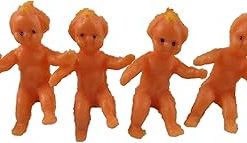Melody Jane Dollhouse 6 Undressed Babies Plastic Baby Dolls Toy Nursery Accessory