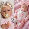 Lifelike Sleeping Reborn Baby Dolls Cheap 20 Inch Real Life Reborn Newborn Baby Boy That Look Real Soft Cloth Body Silicone Vinyl Rooted Hair Real Babies with Accessories Gift Set for Kids 3