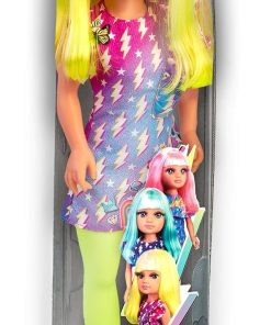 Neon Fashion Doll with Yellow Hair, 16″ Doll